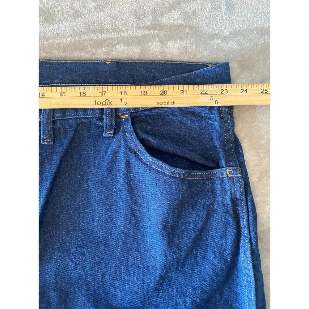 NWT Rustler Jeans 48x32 Blue Regular Fit Straight Leg Heavyweight Denim Workwear